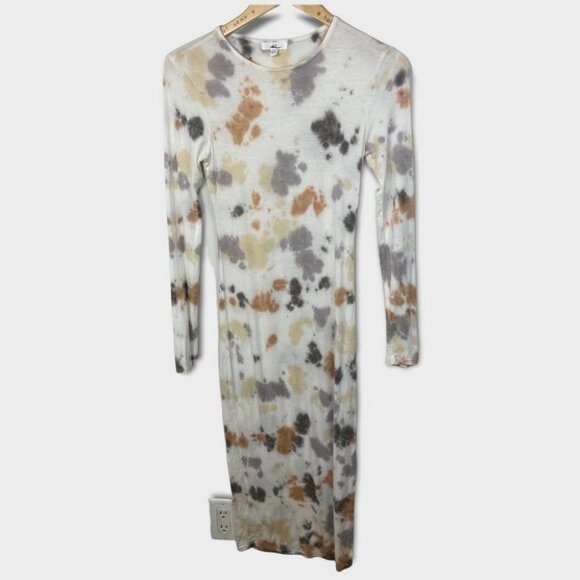 NEW Nordstrom BP Tie Dye Midi Dress Long Sleeves Knit Size XXS 2020 Boho Hippie - Picture 4 of 16